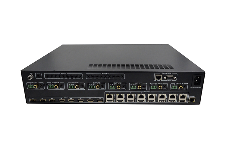 LINK-MI LM-MX816IR-100 100m 8*8 HDBaseT HDMI Matrix 4K POE