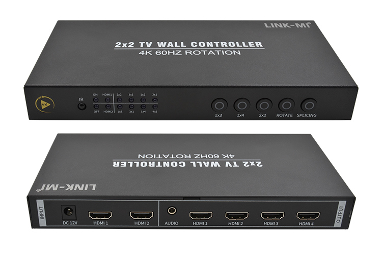 LINK-MI LM-TV04HP 4K 2x2 Vertical TV Wall Controller